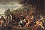Benjamin West Penn-s Treaty with the Indians oil painting artist